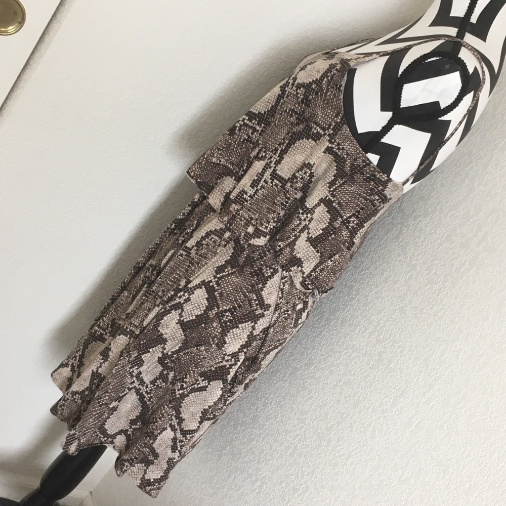 Tiered Python Print Dress - Picture 7 of 8